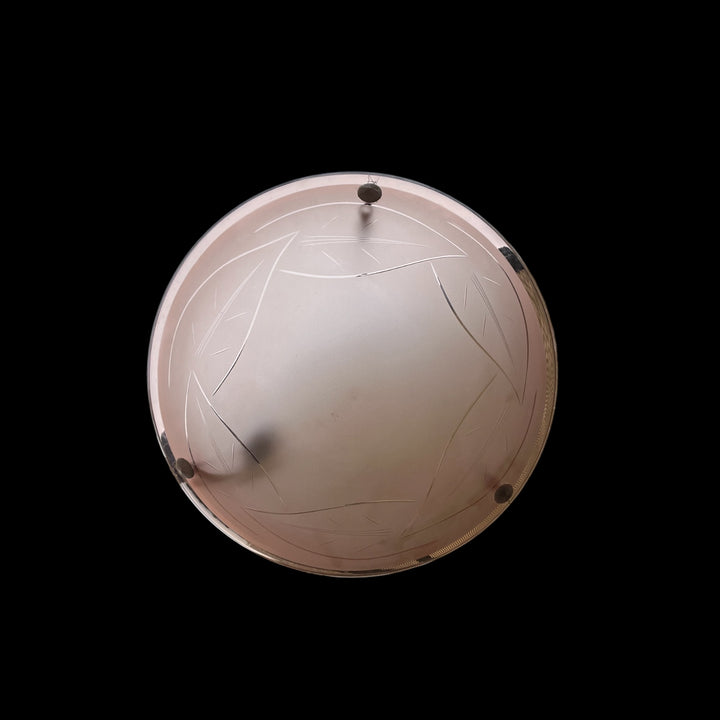 suspension style art déco rose