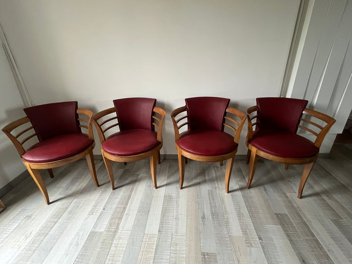 4 fauteuils paquebot art déco disponibles