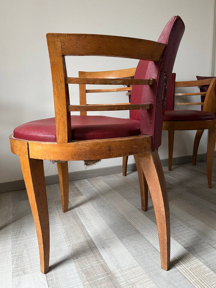 4 fauteuils paquebot art déco disponibles