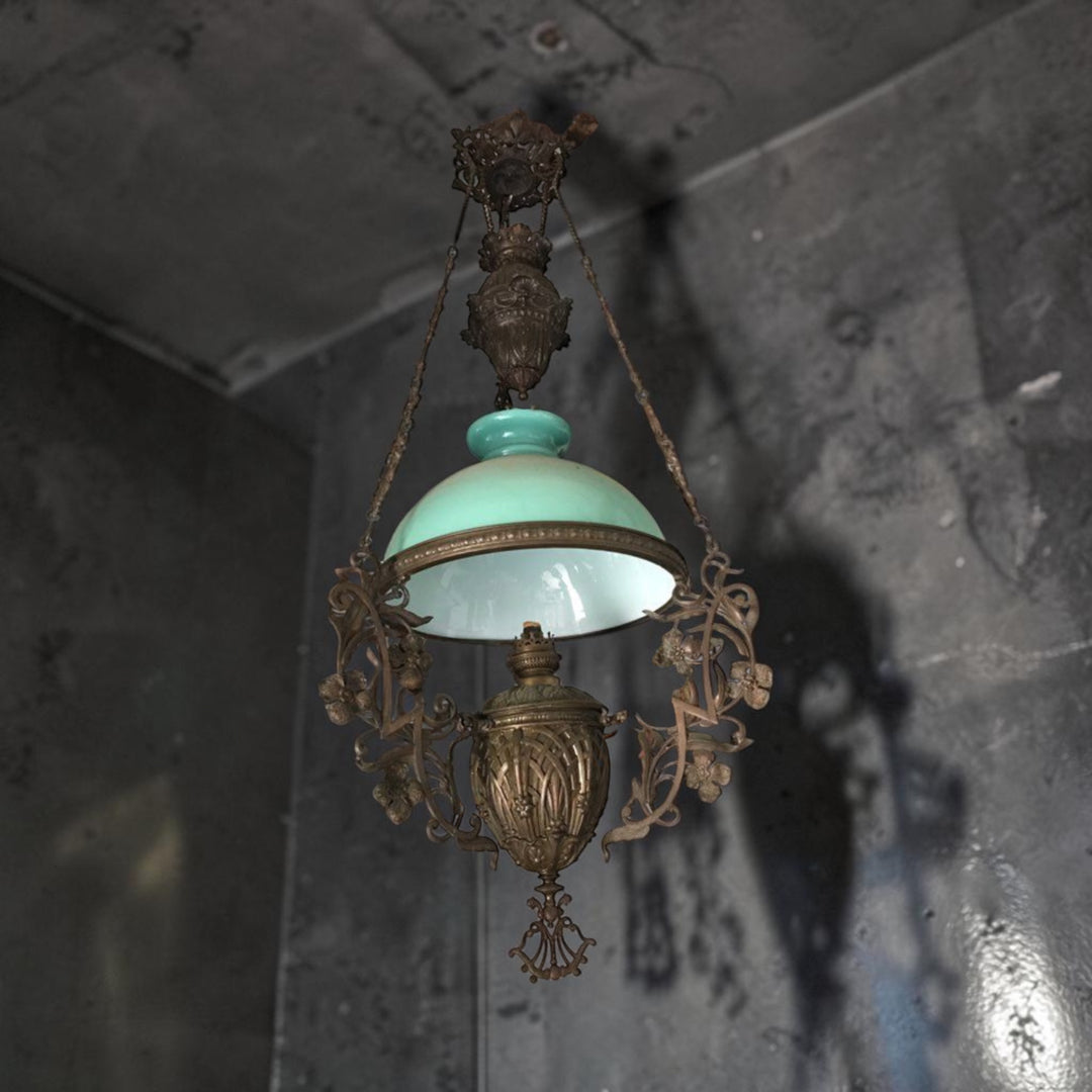 suspension bronze art nouveau