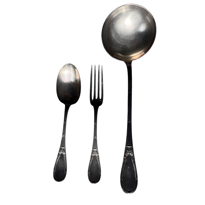 Ménagère Saglier Frères art nouveau metal argenté 25 pieces