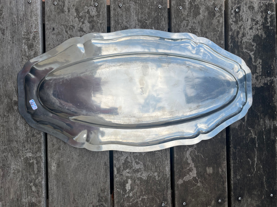 plat à poisson en étain 54,5 cm