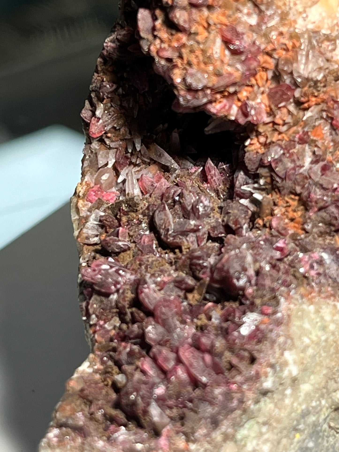 Wendwilsonite and calcite Bou Azzer district Morocco