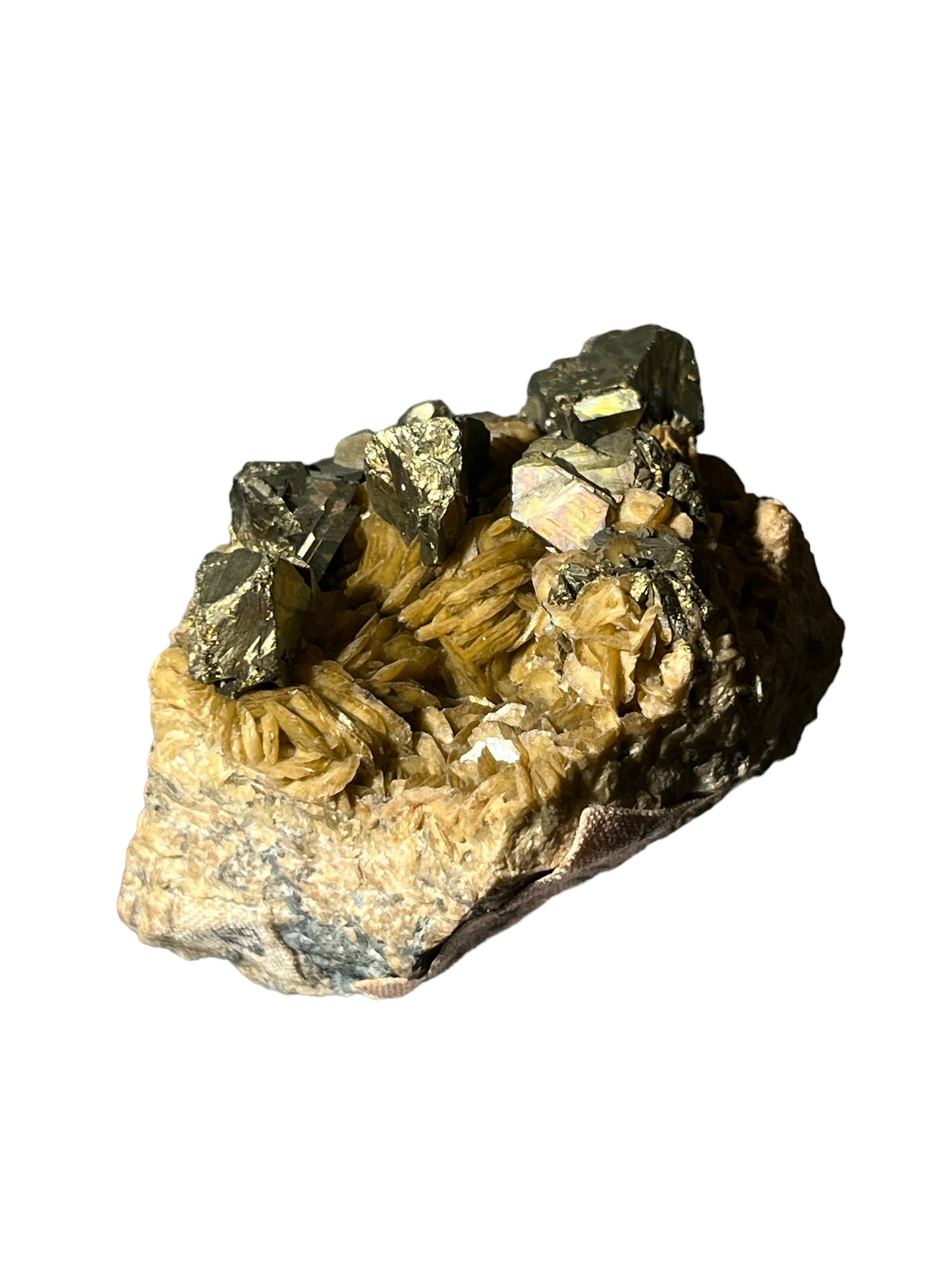 Chalcopyrite sur siderite Cornouailles XIXe siècle UK DB168
