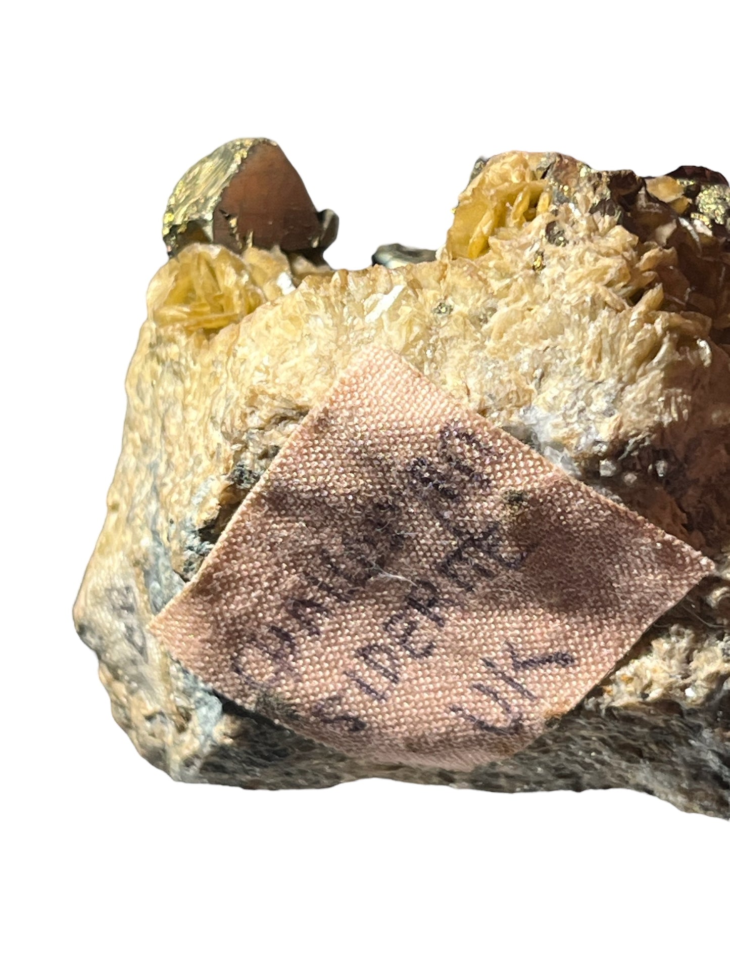 Chalcopyrite sur siderite Cornouailles XIXe siècle UK DB168