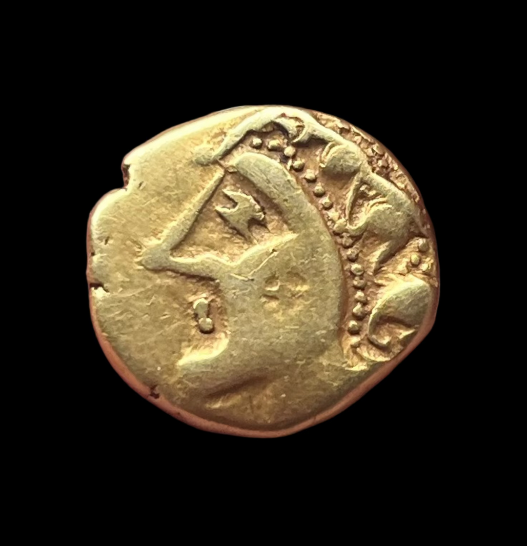 hemistatere or gaulois carnute à la croix DTS 2571A