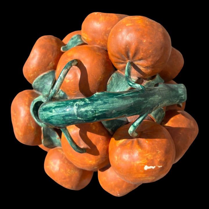 Botijo pichet en barbotine en forme d’orange Espagne
