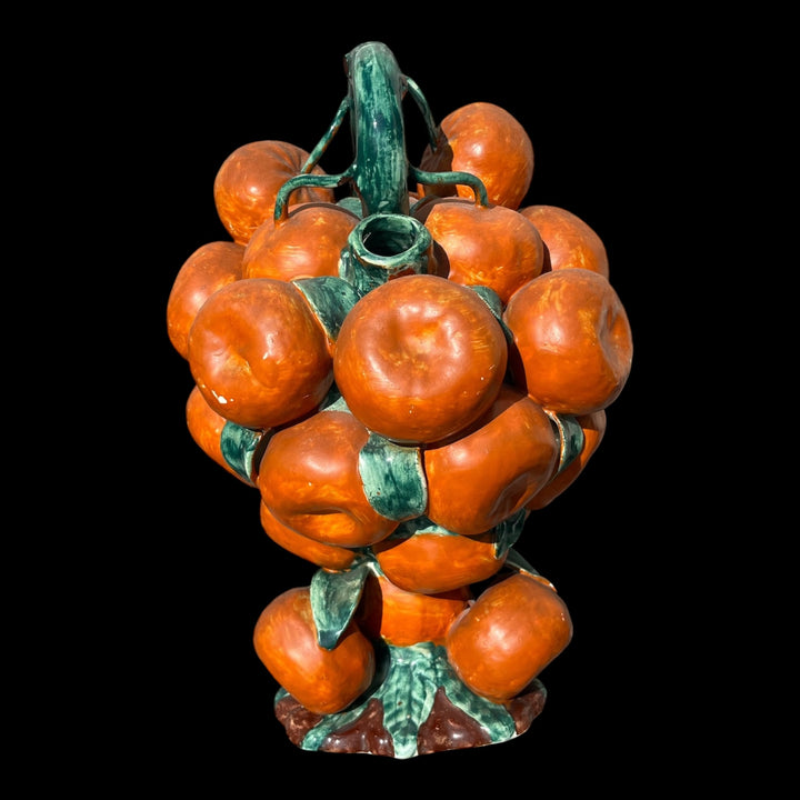 Botijo pichet en barbotine en forme d’orange Espagne