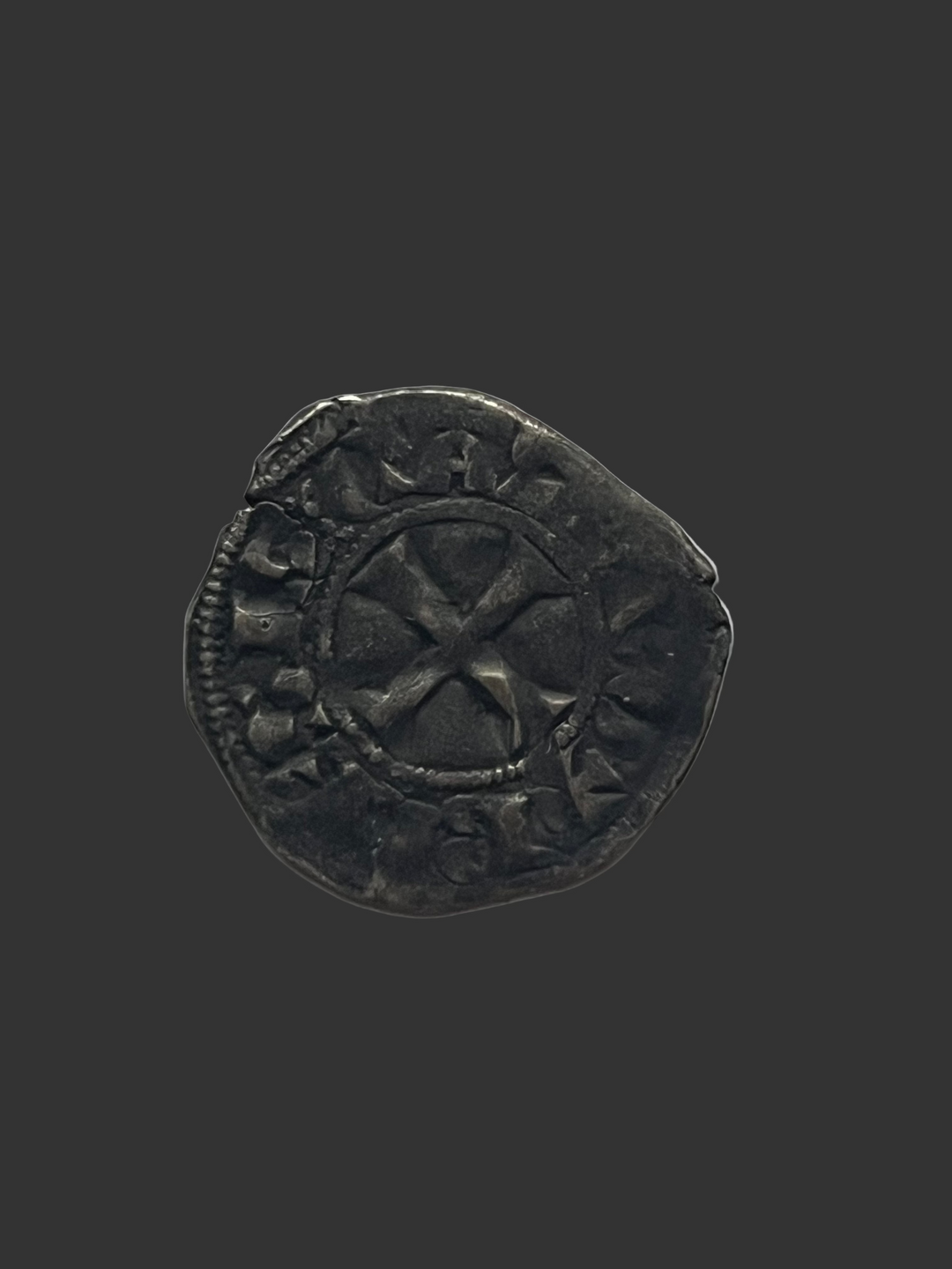 Denier de Blois Gui de Châtillon du trésor de St Valéry en Caux