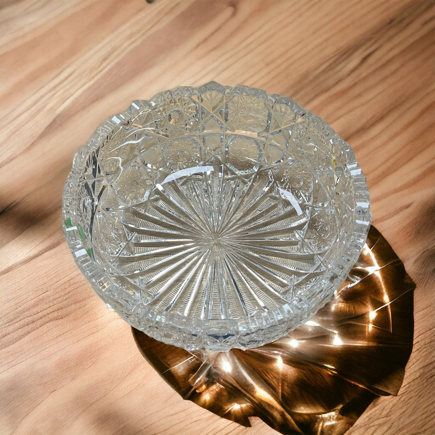 Saladier en cristal de boheme  21cm