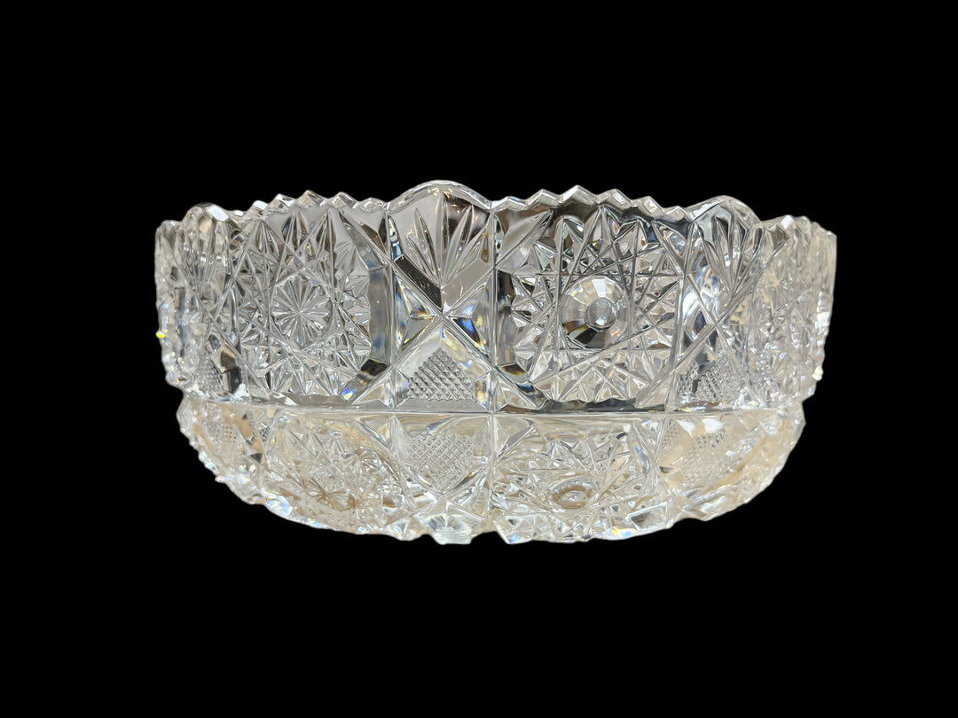 Bohemian crystal salad bowl 21cm