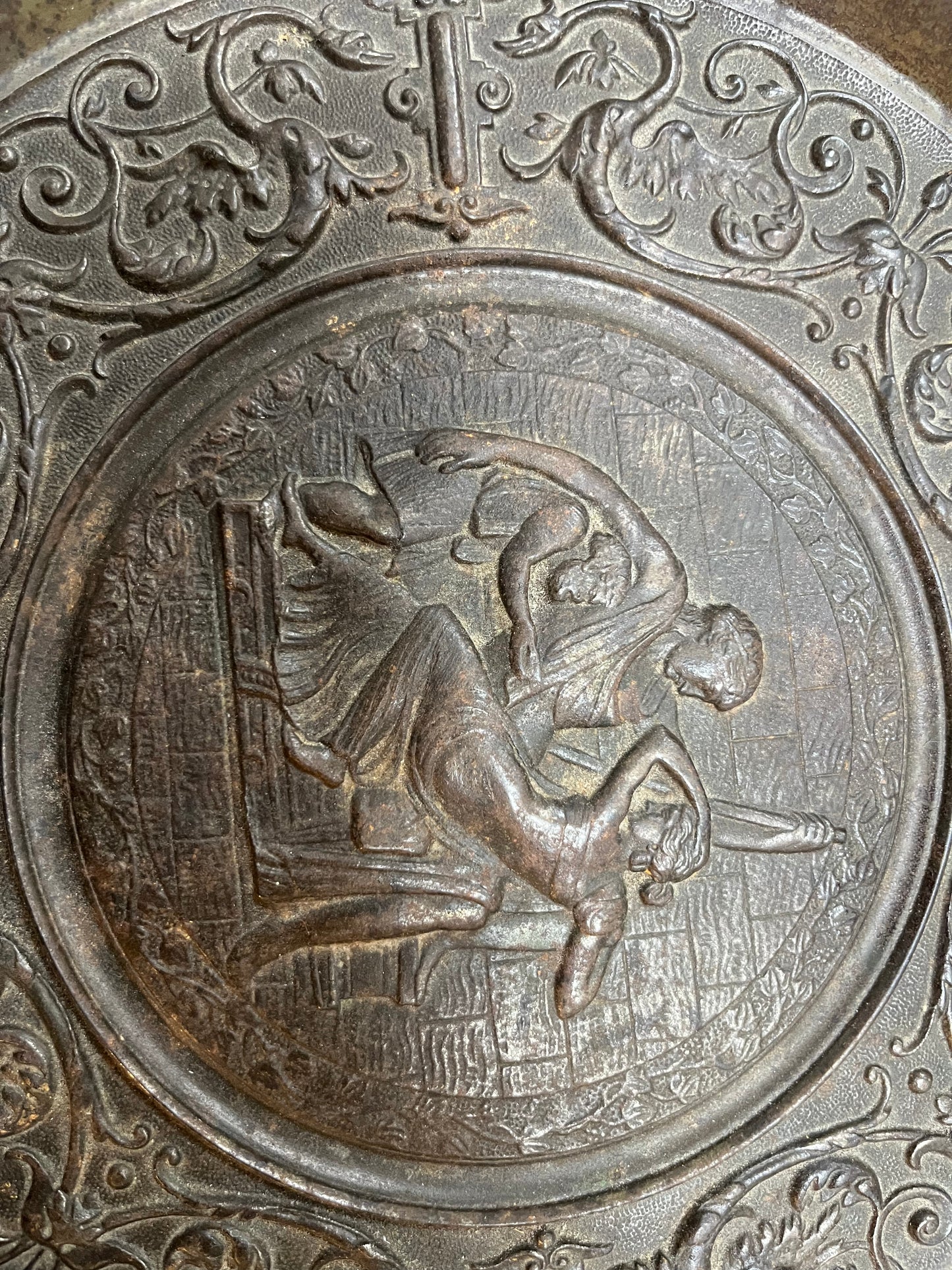 Coupe en bronze néoclassique fin XIXe siècle