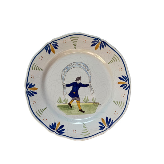 Living plate free or dying Henriot Quimper