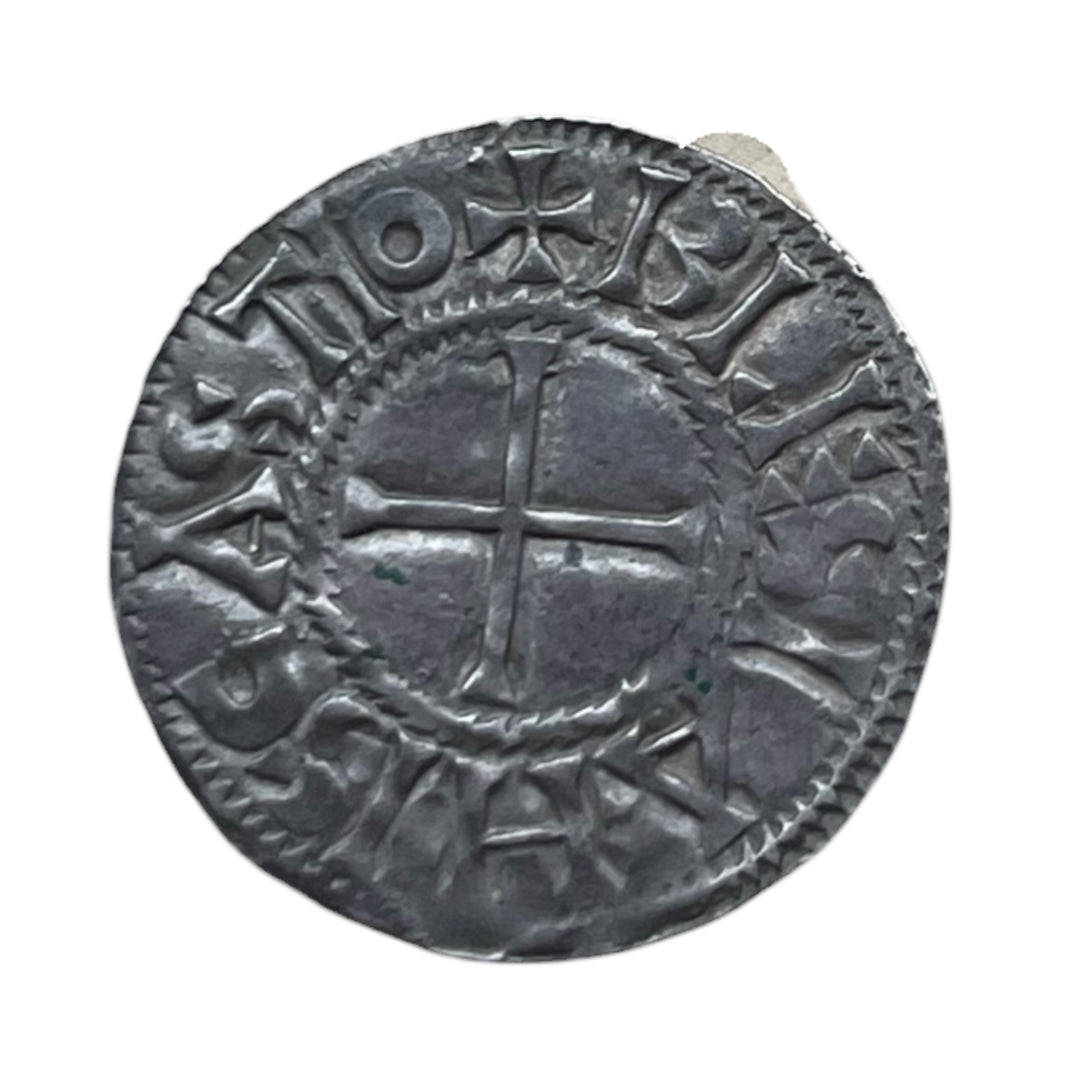 Denier argent de Blois de Thibaut le Tricheur trésor du loiret