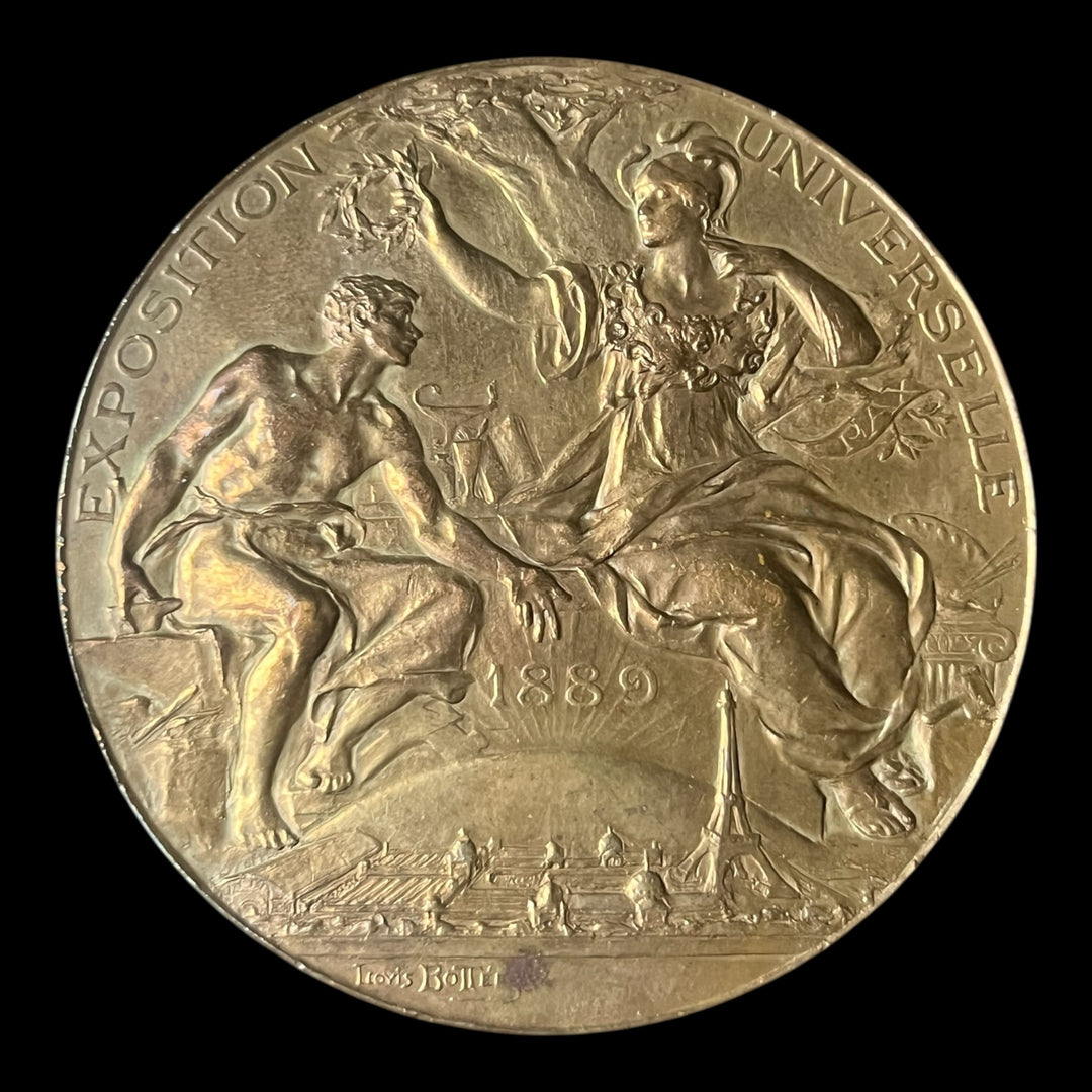 Medaille bronze pour mr louis Emile colledeboeuf Exposition Universelle internationale 1889