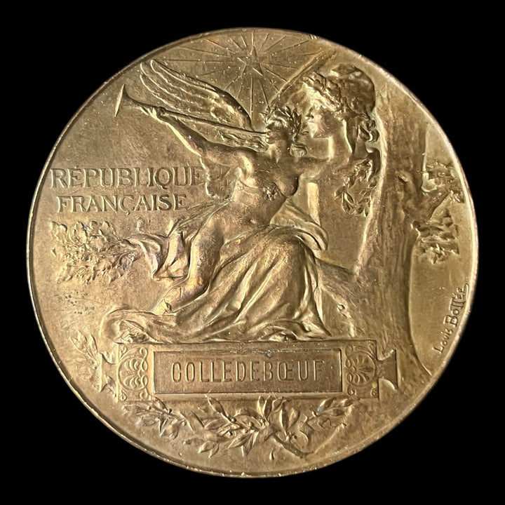 Medaille bronze pour mr louis Emile colledeboeuf Exposition Universelle internationale 1889