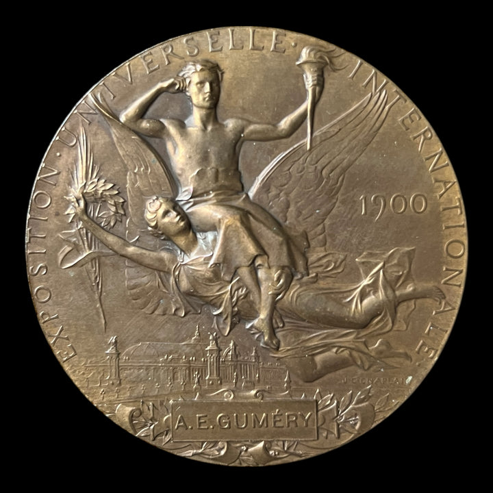 Medaille bronze pour le peintre A E Guméry Exposition Universelle internationale 1900 Paris