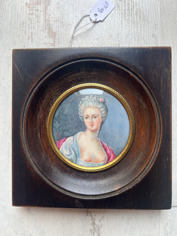 Mme de Pompadour Miniaturporträt von Abey Sur Ivory