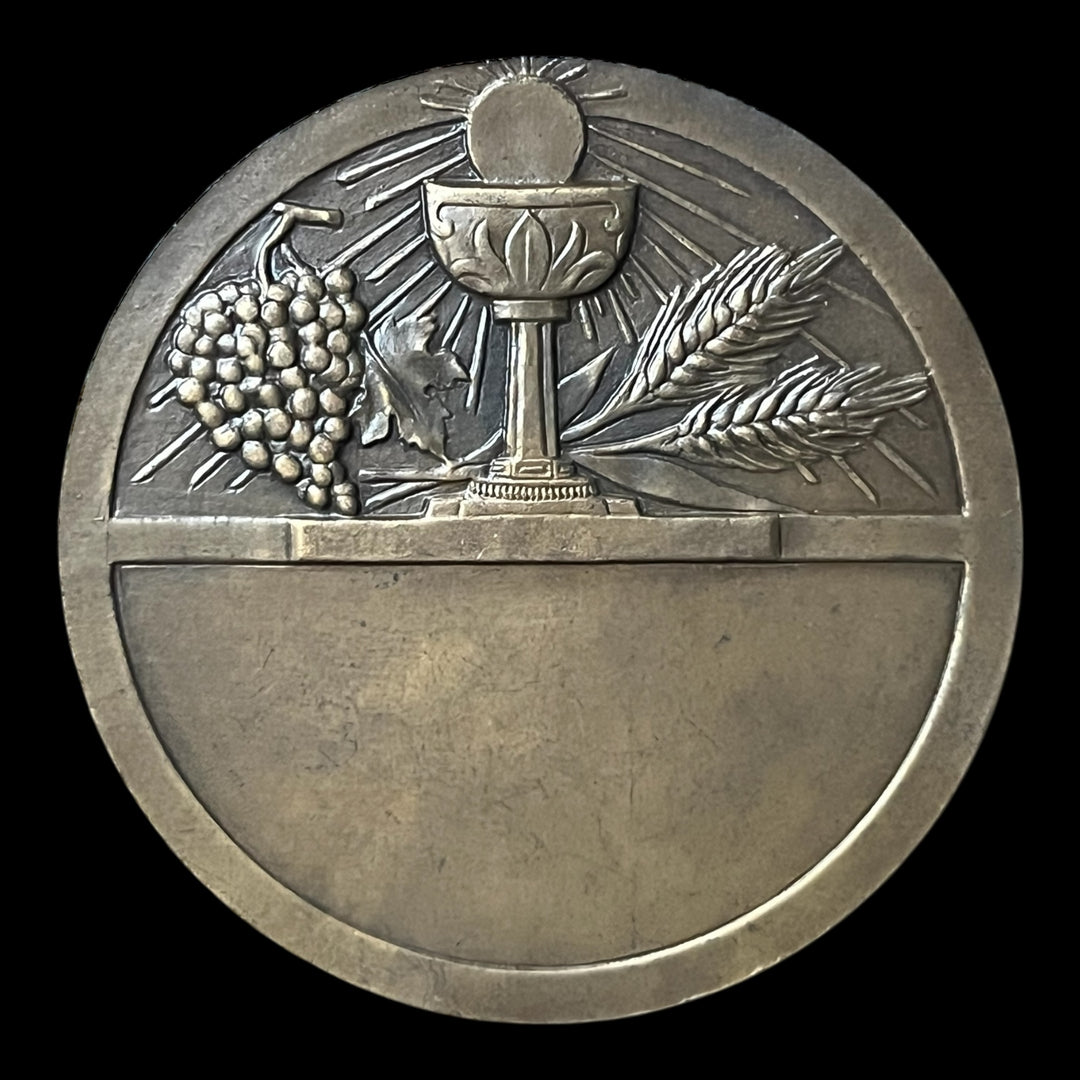 Medaille art déco première communion Jesus par Rasumny