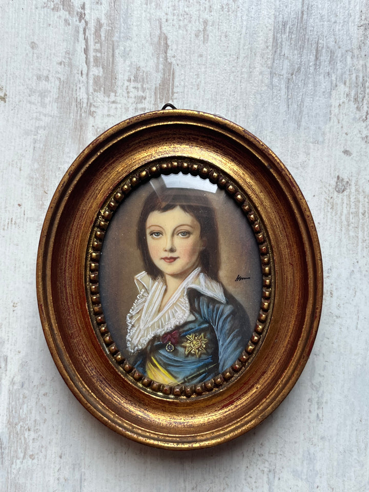 Louis XVII und ein Paar Hil Sur Elfenbeinporträts