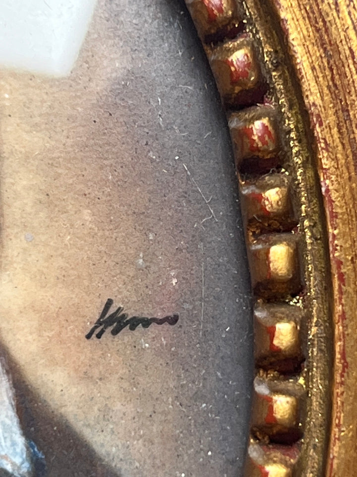 Louis XVII und ein Paar Hil Sur Elfenbeinporträts
