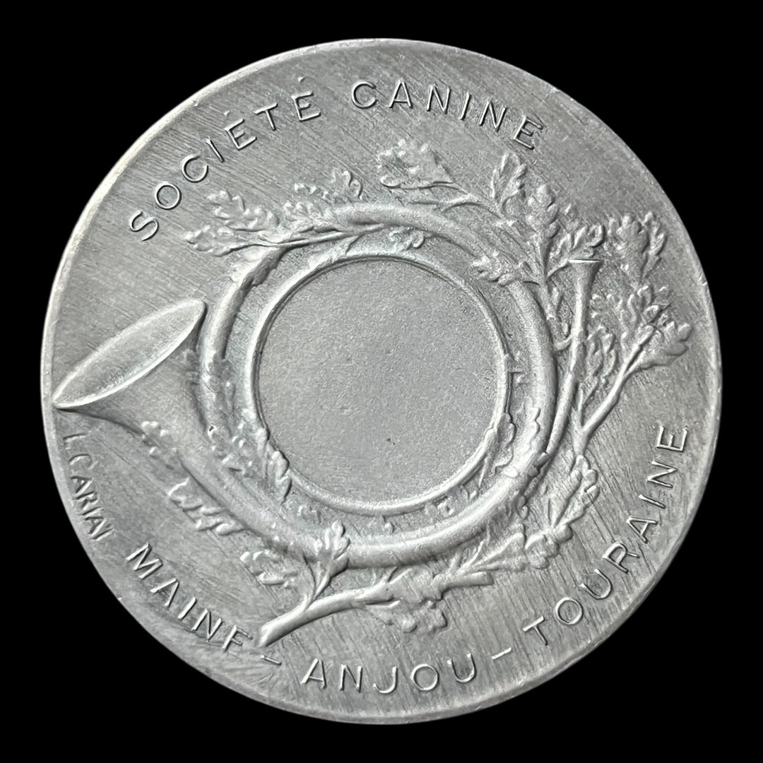 Medaille bronze argenté société canine Maine Anjou Touraine