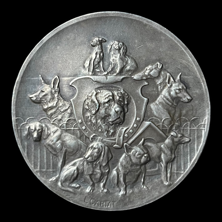Medaille bronze argenté société canine Maine Anjou Touraine