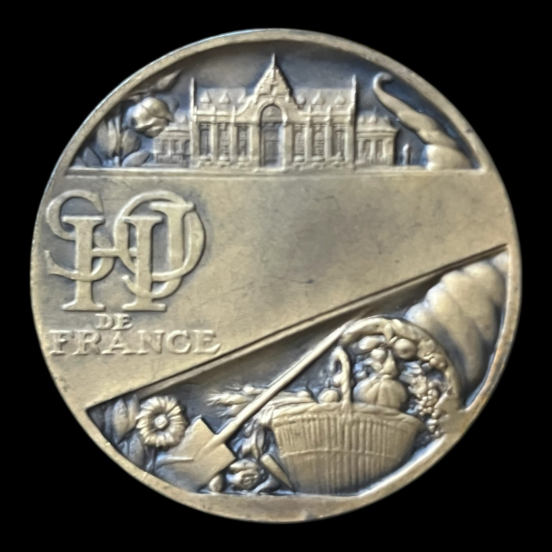 Medaille bronze art déco Societe Horticultures des Jardins Ouvriers de France