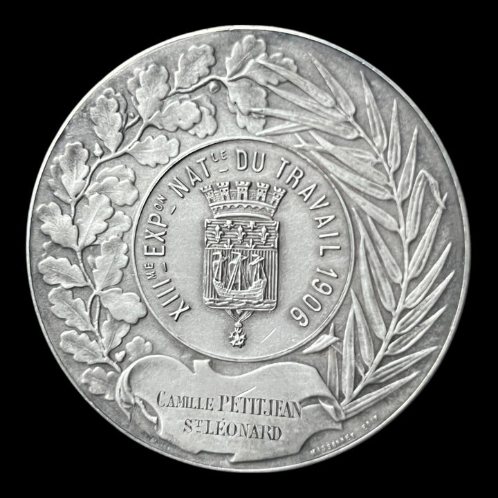 Medaille bronze argenté XIIIe exposition nationale du travail