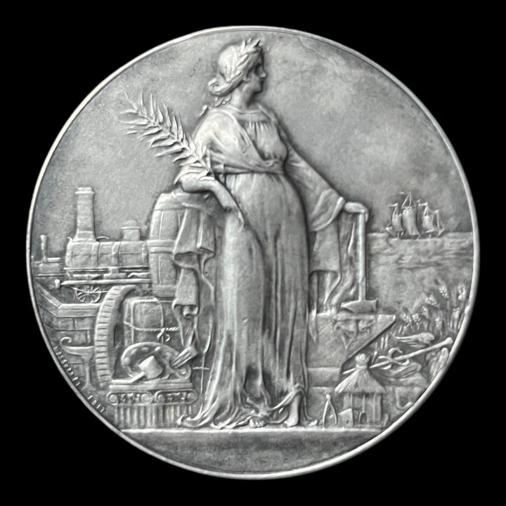 Medaille bronze argenté XIIIe exposition nationale du travail