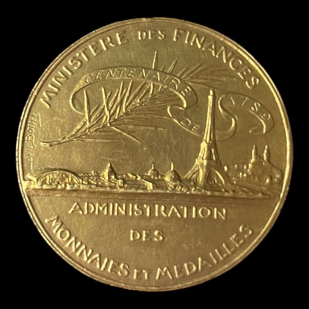 Medaille bronze Administration des monnaies et médailles 1889
