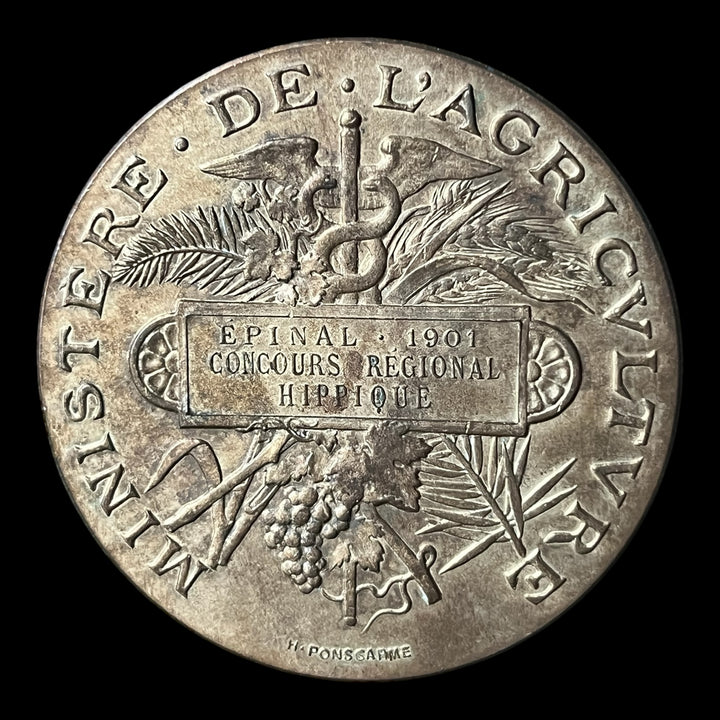Médaille bronze concours hippique d’Epinal 1901