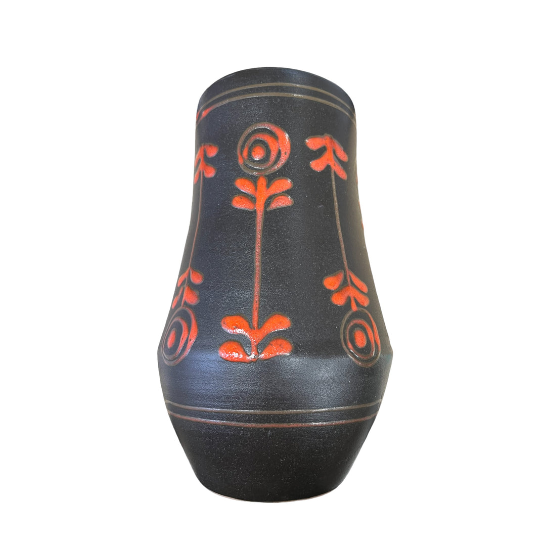 Ungarische Terrakotta -Vase unterzeichnet MHV