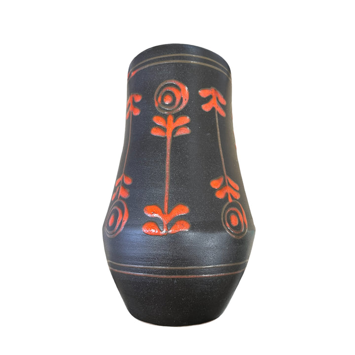 Ungarische Terrakotta -Vase unterzeichnet MHV