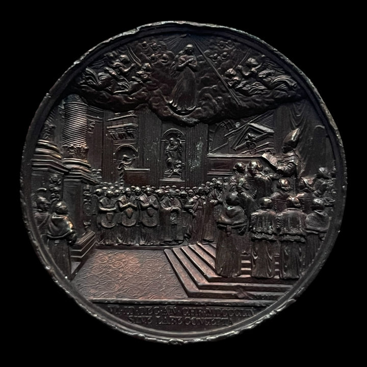 medaille cuivre VATICAN, PIE IX, PROCLAMATION DU DOGME DE L’IMMACULÉE CONCEPTION, PAR BIANCHI, 1854/XI