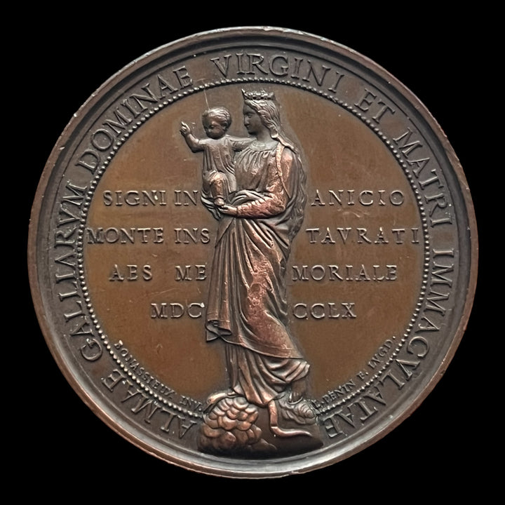 médaille  cuivre Basilique du puy en Velay 1860