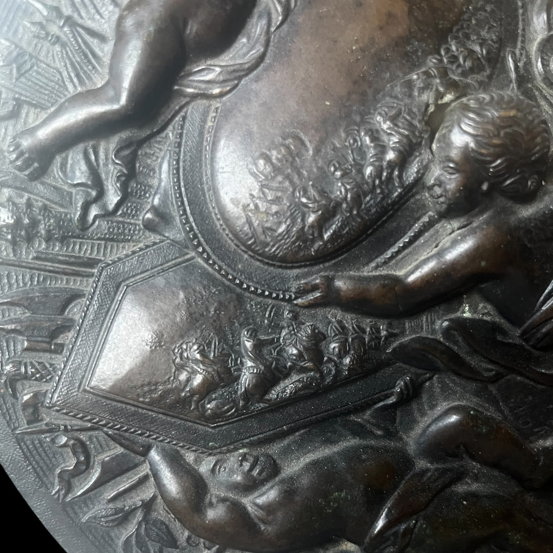 Médaillon Militaria Allégorie de la guerre époque Louis XIV prix sur demande