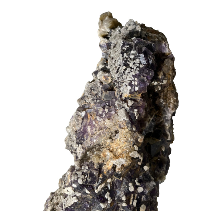 violete baryte fluolite、Quartz spain dr154