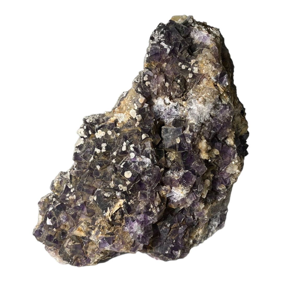 violete baryte fluolite、Quartz spain dr154