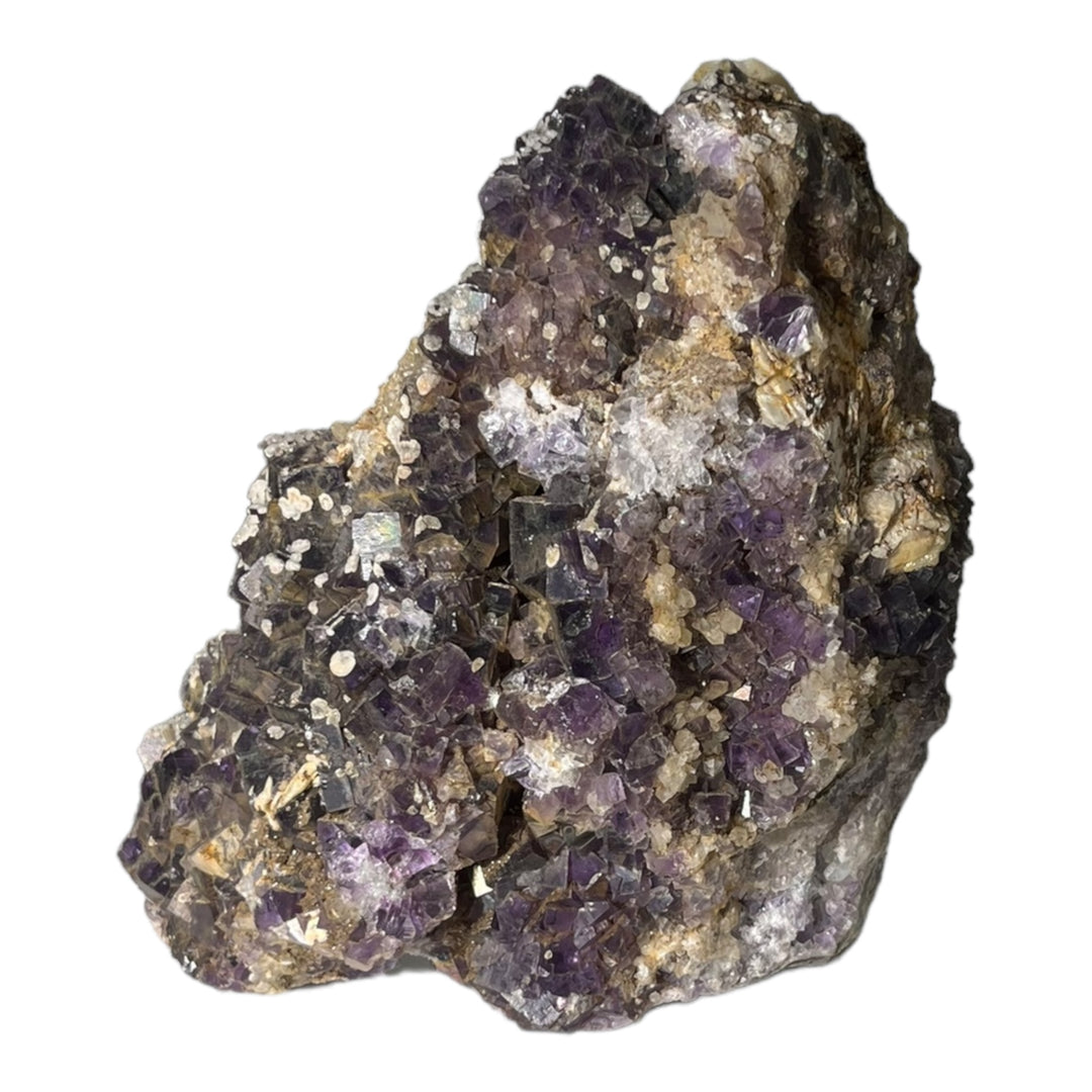 violete baryte fluolite、Quartz spain dr154