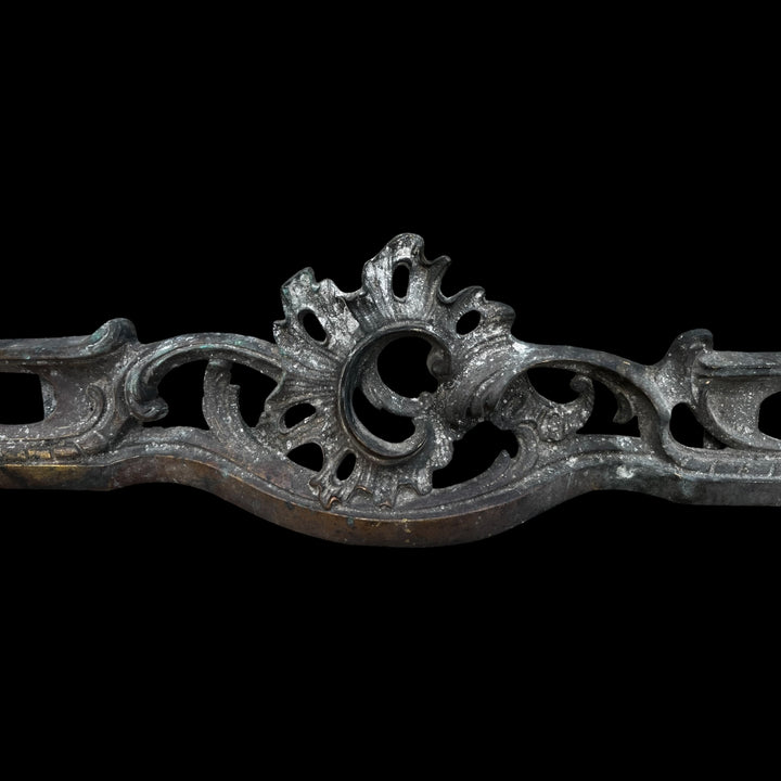 chenet en bronze style louis xv