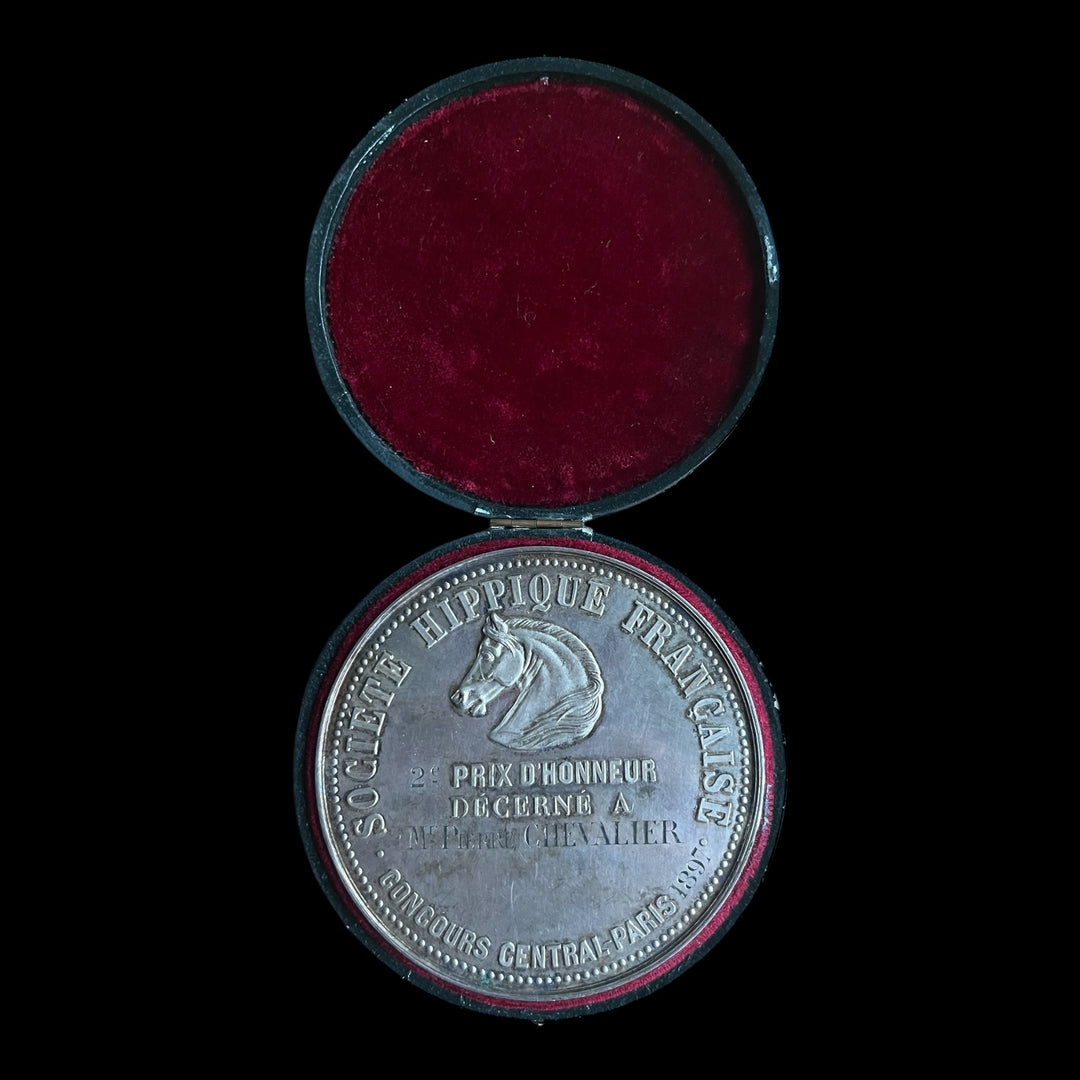 Grande Médaille argent concours central Hippique de Paris 1897