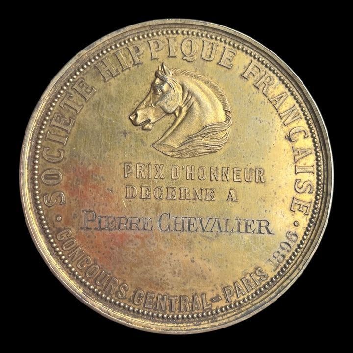Grande Médaille argent vermeil concours central Hippique de Paris 1896