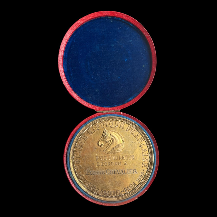 Grande Médaille argent vermeil concours central Hippique de Paris 1896