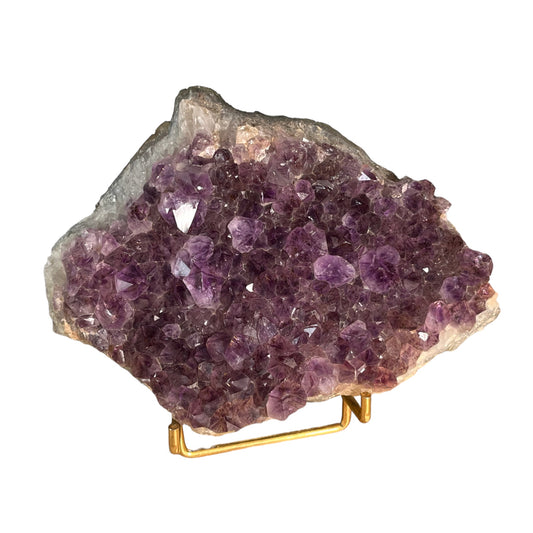 Druse Amethyst with rutile Brazil