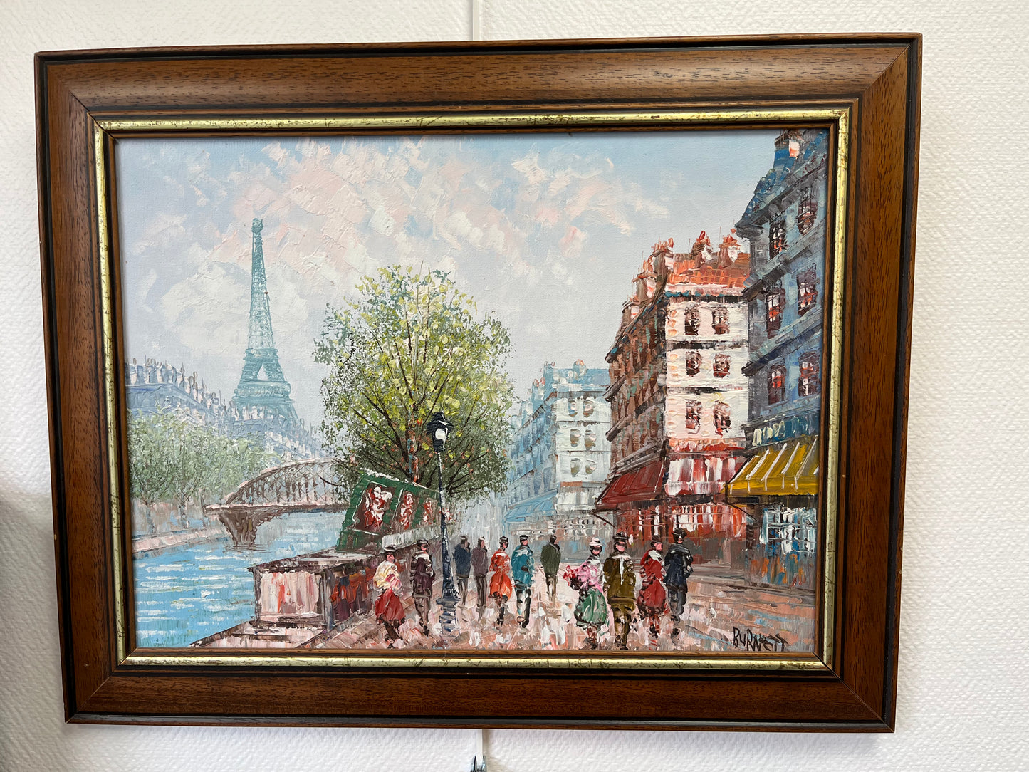 Painting Burnett Louis Anthony Quai de Seine