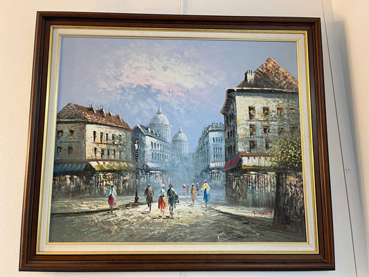 Tableau vue de Montmartre de Louis Anthony Burnett