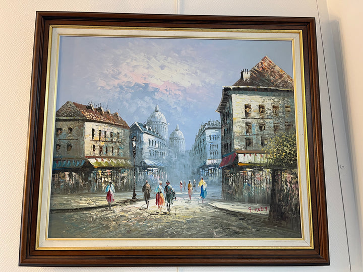 Painting view of Montmartre by Louis Anthony Burnett