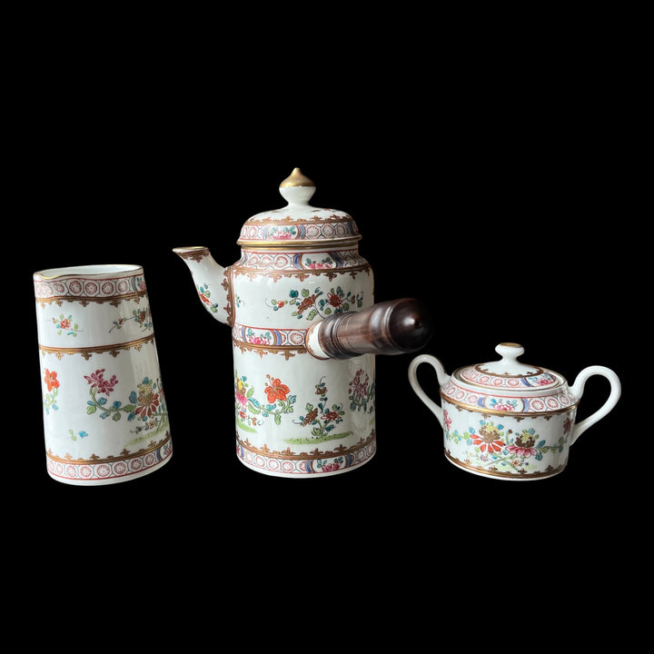 service à chocolat en porcelaine maison Leduc