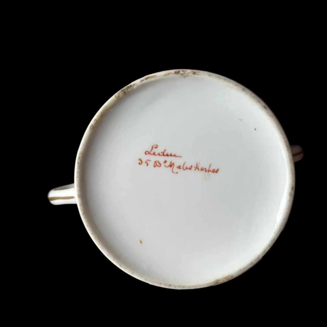 service à chocolat en porcelaine maison Leduc